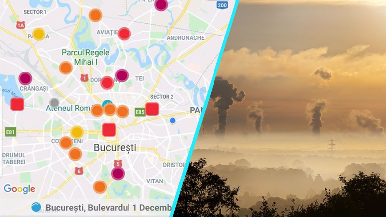Poluare extrema a aerului, in Capitala | Medic: Vom face boli grave