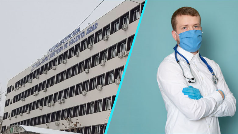 Jumatate dintre cadrele medicale angajate la Spitalul Judetean Arad in starea de urgenta isi inceteaza activitatea