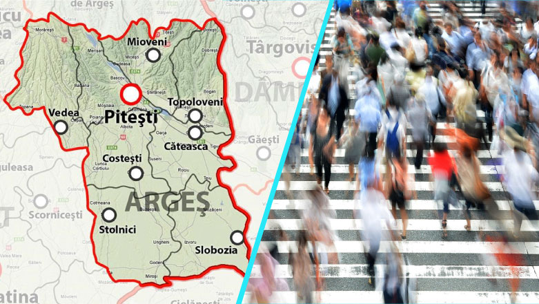 Raspandire comunitara accelerata, in Arges | Aproape 100 de cazuri Covid-19 pe zi