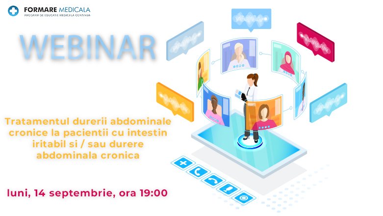 Webinar medical | Tratamentul durerii abdominale la pacientii cu intestin iritabil si / sau durere abdominala cronica