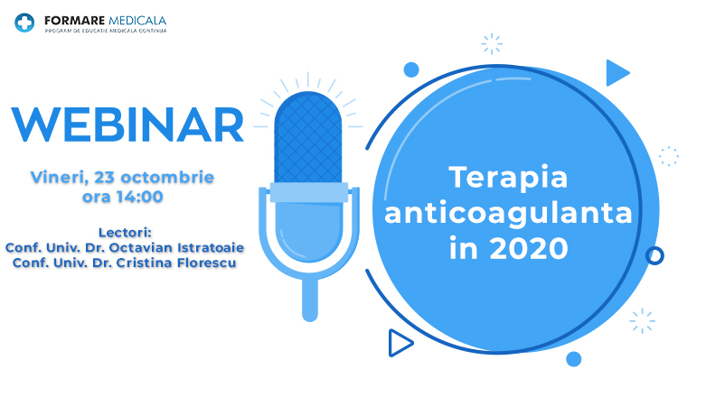 Webinar medical gratuit | Terapia anticoagulanta in 2020