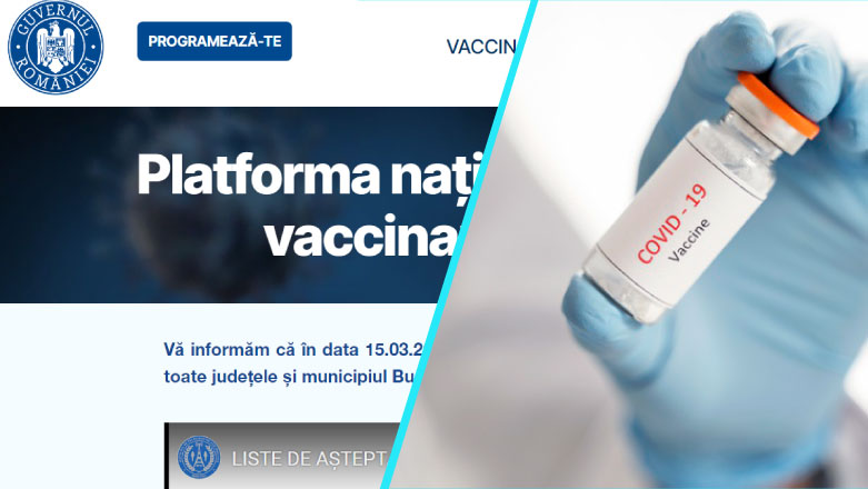 De la 1 aprilie, pe platforma de vaccinare se va afisa si tipul de vaccin disponibil la fiecare centru