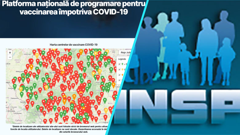 INSP transmite ca nu are atributii si drepturi de administrare a platformei de programare pentru vaccinare