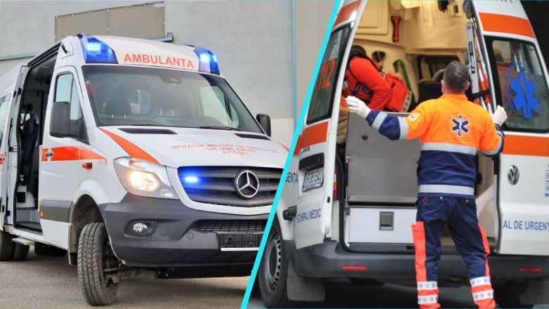 Romania a donat serviciilor de urgenta din Ucraina 11 ambulante complet echipate