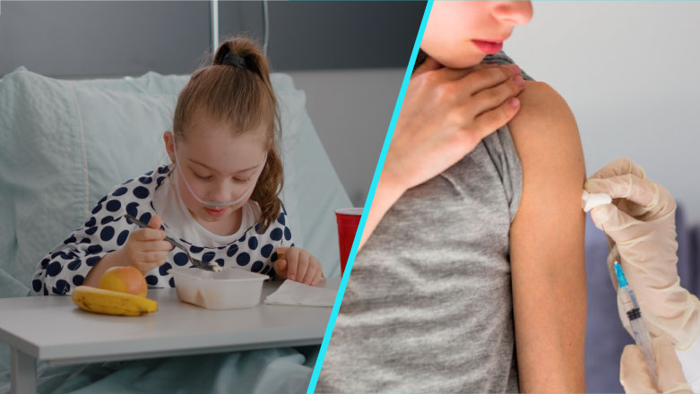 Studiu: Rata de spitalizare a copiilor nevaccinati anti-Covid, dubla fata de cei imunizati