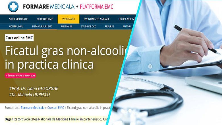 Curs EMC: Diagnosticul precoce al pacientilor cu NAFLD poate fi pus de catre medicul de familie