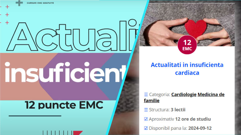 Curs: Actualitati in insuficienta cardiaca – 12 EMC