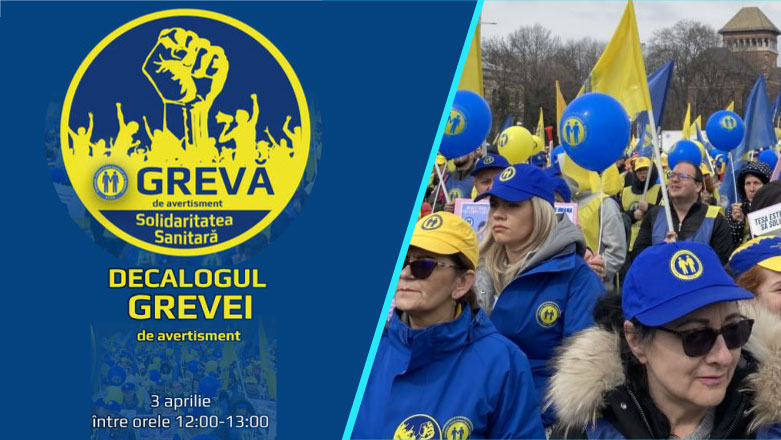 Federatia “Solidaritatea Sanitara” organizeaza o greva de avertisment