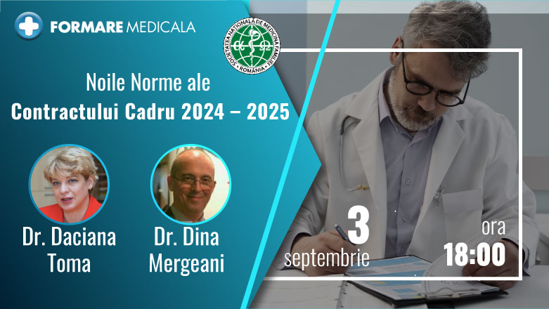 Dezbatere online pentru medicii de familie | Noile norme ale Contractului cadru 2024 – 2025