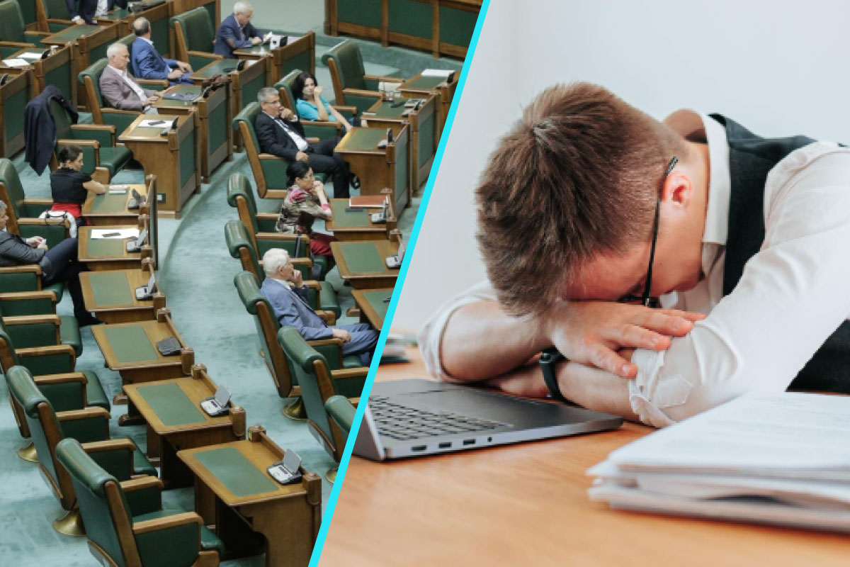Epuizati si invizibili | Senatul a respins legea care ar fi reglementat burnout-ul
