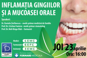 Inflamatiile orale, risc ignorat | Webinar creditat EMC despre cauze si tratamente moderne