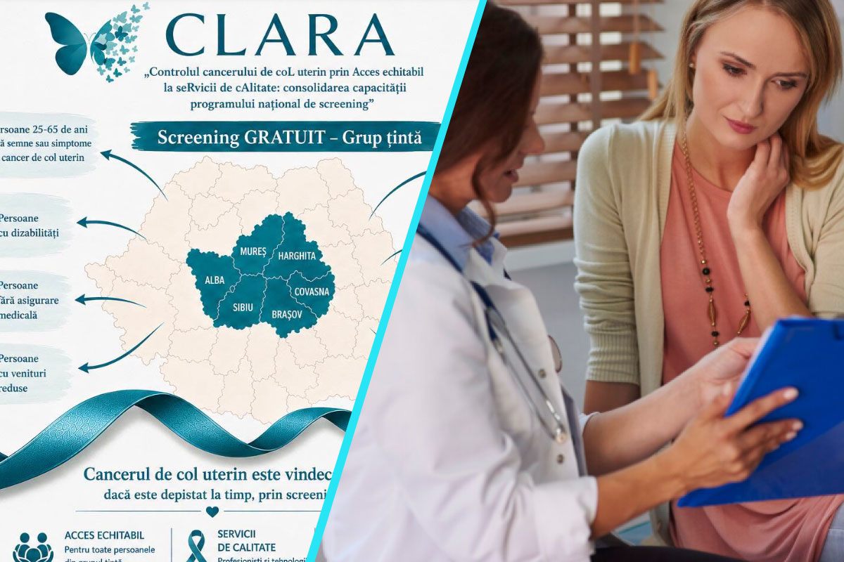 Screening pentru cancerul de col uterin in Regiunea Centru | Cine poate beneficia de analize gratuite